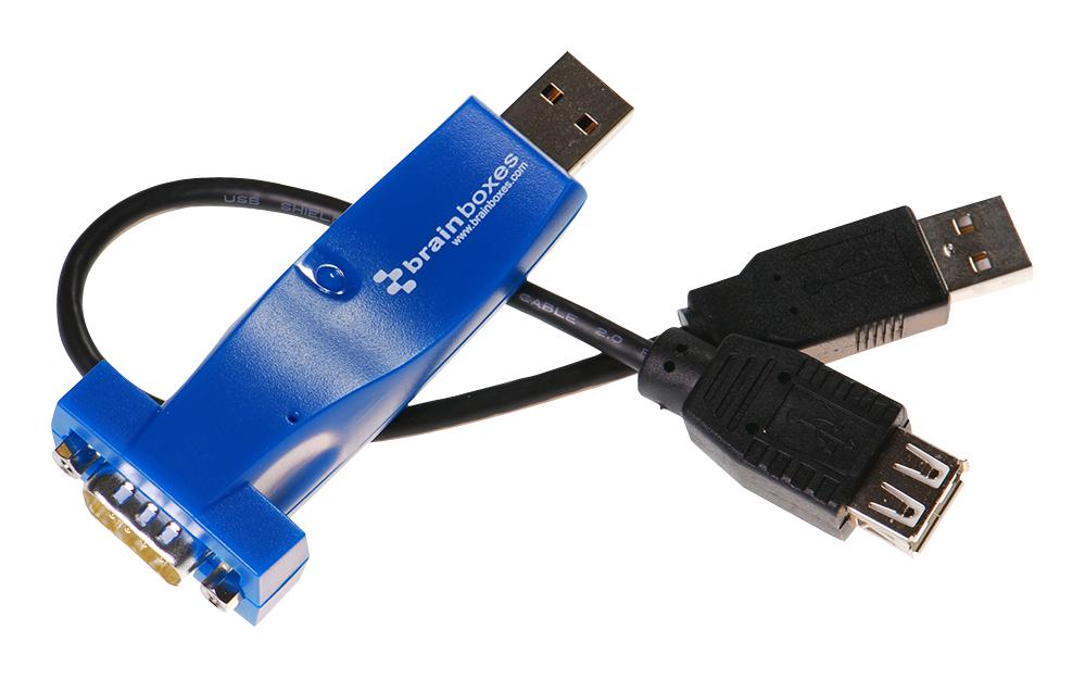 US101 Brainboxes Adapter, USB to 1 x RS232 Serial