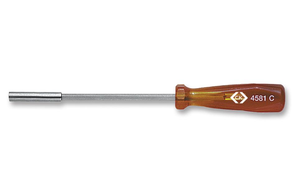 T4581 - Ck Tools - Screwdriver, 6mm Hex Bit Holder Tip, Shatterproof