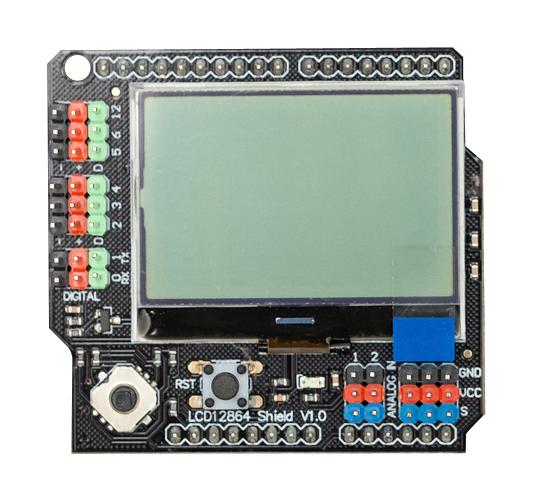 DFR0287 - Dfrobot - LCD Shield, Gravity, LCD12864