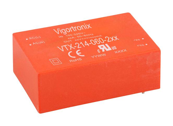 VTX-214-060 Series 60W Compact AC-DC Converters