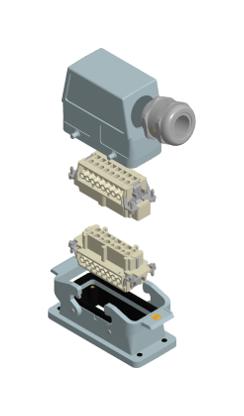 Bộ kit đầu nối công nghiệp Harting 73101000007
