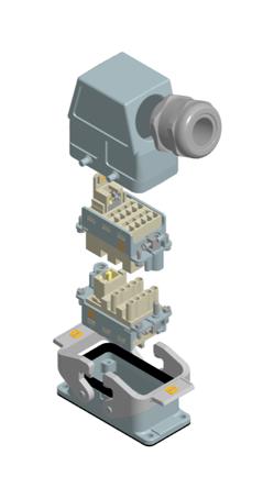 Bộ kit đầu nối công nghiệp Harting 73101000014