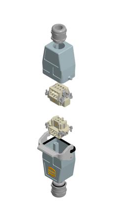 Bộ kit đầu nối công nghiệp Harting 73101000028