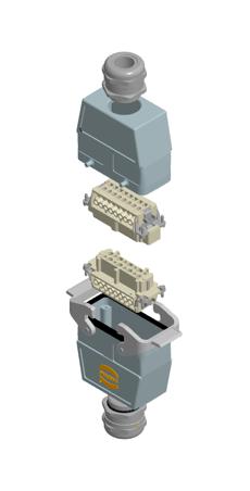 Bộ kit đầu nối công nghiệp Harting 73101000030