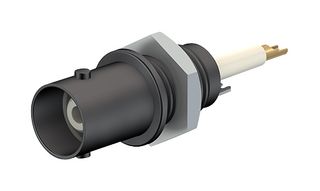STAUBLI 67.9764-21 RF / Coaxial Connector, BNC Coaxial, Straight Jack, Solder, 50 ohm, RG58, Brass