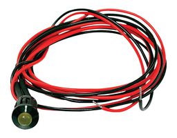 CML INNOVATIVE TECHNOLOGIES 1980000051900 LED Panel Mount Indicator, Snap-in, Green, 2.2 VDC, 8 mm, 10 mA, 25 mcd, IP40