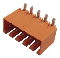 WEIDMULLER SL 3.5/5/90G Pin Header, Side Entry, Wire-to-Board, 3.5 mm, 1 Rows, 5 Contacts, Through Hole, SL 3.5