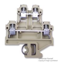 WEIDMULLER 035546 DK4 DIN Rail Mount Terminal Block, 4 Ways, 26 AWG, 12 AWG, 4 mm², Screw, 32 A