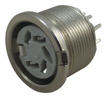 DELTRON COMPONENTS 690-0510 DIN Audio / Video Connector, Screened, 240°, 5 Contacts, Jack, PCB Mount, Through Hole Vertical