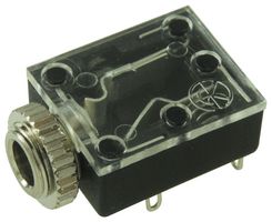 LUMBERG 1503 09 Phone Audio Connector, 3 Contacts, Jack, 3.5 mm, PCB Mount, Silver Plated Contacts, Plastic Body