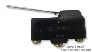 HONEYWELL BZ-2RW80-A2 Microswitch, Standard, Straight Lever, SPDT, Screw, 15 A, 250 V