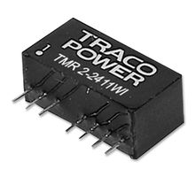 TRACO POWER TMR 2-2422WI Isolated Through Hole DC/DC Converter, ITE, SIP, 4:1, 2 W, 2 Output, 12 V