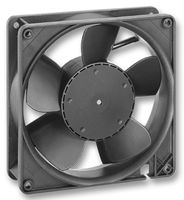 EBM-PAPST 5212N/2HH DC Axial Fan, 12 V, Square, 127 mm, 38 mm, Ball Bearing, 200 CFM