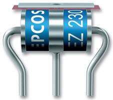 TDK B88069X2591B502 Gas Discharge Tube (GDT), Small Size, EZ, 230 V, 3 Terminal Through Hole, 5 kA, 600 V