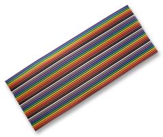 AMPHENOL SPECTRA-STRIP 135-2605-364 Ribbon Cable, 3C® Color Coded Flat, Per M, Unscreened, 64 Core, 26 AWG