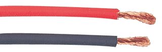 STAUBLI 60.7265-21 25M Wire, Stranded, Flexiplast® 2V Hi Flex, TPE, Black, 14 AWG, 525 x 0.07mm, 82 ft