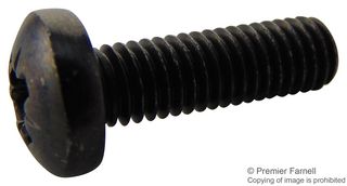 TR FASTENINGS M516 PRSTMCB100- Machine Screw, M5, 16 mm, Steel, Chemically Blackened, Pan Head Pozidriv
