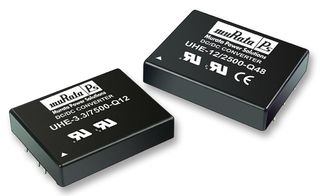 MURATA POWER SOLUTIONS UHE-5/5000-Q12-C Isolated Through Hole DC/DC Converter, ITE, DIP, 4:1, 25 W, 1 Output, 5 V