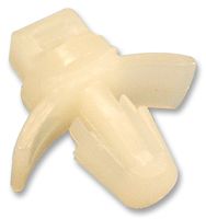 ESSENTRA COMPONENTS FTH-30-01 Cable Tie Mount, Winged, Hook, Push Barb, 4.76 mm, Natural, Nylon 6.6 (Polyamide 6.6), 14.4 mm
