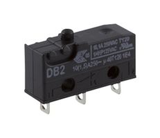 ZF DB2C-A1AA. Microswitch, Subminiature, Plunger, SPDT, Solder, 10.1 A