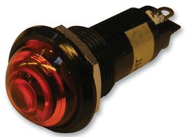 DIALIGHT 616-1332-140F LED Panel Mount Indicator, Yellow, 24 VDC, 16 mm, 15 mA, 90 mcd, Not Rated
