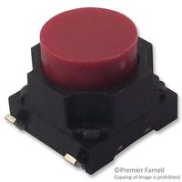 MULTICOMP PRO MCLTL-613R Tactile Switch, MCLTL-6, Top Actuated, Surface Mount, Round Button, 200 gf, 50mA at 12VDC
