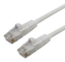 VIDEK 2965-5W Ethernet Cable, UTP, Patch Lead, Cat5e, RJ45 Plug to RJ45 Plug, White, 5 m