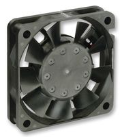 NMB TECHNOLOGIES 2406KL-04W-B50-L00 DC Axial Fan, 12 V, Square, 60 mm, 15 mm, Ball Bearing, 18.3 CFM