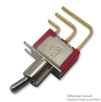 MULTICOMP PRO 1MS4T2B4M7RE Toggle Switch, (On)-Off-(On), SPDT, Non Illuminated, 1M, Through Hole, 100 mA