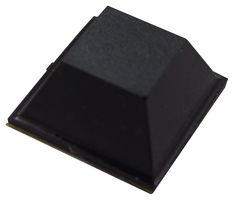 BUD INDUSTRIES F-3581 Bumper / Feet, Stick On, Adhesive, 5.59 mm, 12.7 mm, Square, Black