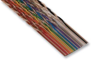 3M 1700/14SF Ribbon Cable, Twisted Pair Flat, Unscreened, 14 Core, 28 AWG, 100 ft, 30.5 m
