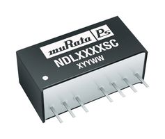 MURATA POWER SOLUTIONS NDL4812SC Isolated Through Hole DC/DC Converter, Miniature, ITE, 2:1, 2 W, 1 Output, 12 V, 165 mA