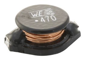 WURTH ELEKTRONIK 74458147 Power Inductor (SMD), 47 µH, 2.6 A, Unshielded, 4.5 A, WE-PD4 Series