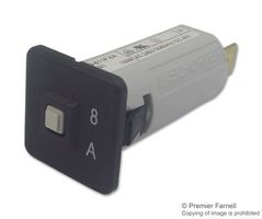 SCHURTER 4404.0069 Thermal Circuit Breaker, T9-611, 8 A, 1 Pole, 48 V, 240 V, Panel