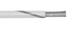 ALPHA WIRE 3050 WS005 Wire, PVC, White, Grey, 24 AWG, 7 x 32AWG, 30.5 m