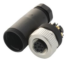 BINDER 99-0486-12-08 Circular Connector, Standard Circular Connector, 713 Series, Cable Mount Receptacle, 8 Contacts