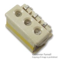 TE CONNECTIVITY 2106431-3 Mezzanine Connector, 18 AWG, Receptacle, 4 mm, 1 Rows, 3 Contacts, Surface Mount, Copper Alloy