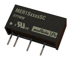 MURATA POWER SOLUTIONS MER1S1212SC Isolated Through Hole DC/DC Converter, ITE, SIP, 1:1, 1 W, 1 Output, 12 V