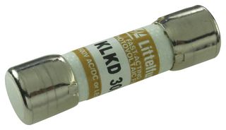 LITTELFUSE KLKD030.T Fuse, Industrial / Power, POWR-GARD KLKD, 30 A, 600 V, 600 V, 10mm x 38mm, 13/32" x 1-1/2"