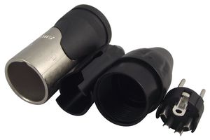 AMPHENOL AUDIO AX4M XLR Connector, 4 Contacts, Plug, Cable Mount, Silver Plated Contacts, Metal Body, AX