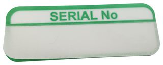 MULTICOMP PRO 7827645 Label, Self Adhesive, 15 mm, 40 mm, Vinyl, Serial No