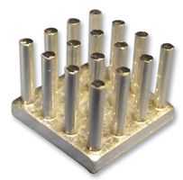 FISCHER ELEKTRONIK ICK S 14 X 14 X 10 Heat Sink, Square, Pin, For CPU, 9.8 °C/W, Universal Processor, 14 mm, 10 mm, 14 mm