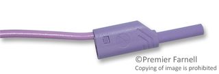 HIRSCHMANN TEST AND MEASUREMENT 975698709 Banana Test Lead, 2mm Stackable Banana Plug, Shrouded, 2mm Stackable Banana Plug, Shrouded