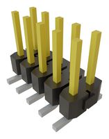 SAMTEC TSM-105-01-L-DV Pin Header, Board-to-Board, 2.54 mm, 2 Rows, 10 Contacts, Surface Mount, TSM Series