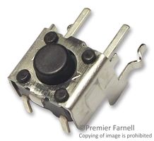 OMRON ELECTRONIC COMPONENTS B3F3120 Tactile Switch, B3D Series, Side Actuated, Through Hole, Round Button, 100 gf, 50mA at 24VDC