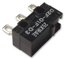 OMRON ELECTRONIC COMPONENTS D2F01FD3 Microswitch, Miniature, Plunger, SPDT, Solder, 100 mA, 30 V