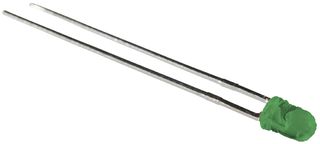 LUMEX SSL-LX3044GD LED, QuasarBrite, Green, Through Hole, T-1 (3mm), 20 mA, 2.2 V, 565 nm