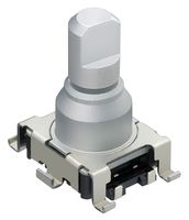 ALPS ALPINE EC11J0924802 Rotary Encoder, Mechanical, Incremental, 9 PPR, 18 Detents, Vertical, With Push Switch