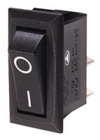 ARCOLECTRIC / BULGIN LIMITED C1300ALAAAB Rocker Switch, On-Off, SPST, Non Illuminated, Panel Mount, Black, 1300 Series