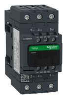 SCHNEIDER ELECTRIC LC1D65AU7 Contactor, LC1D, 65 A, DIN Rail, 600 VAC, 3PST-NO, 3 Pole, 50 hp